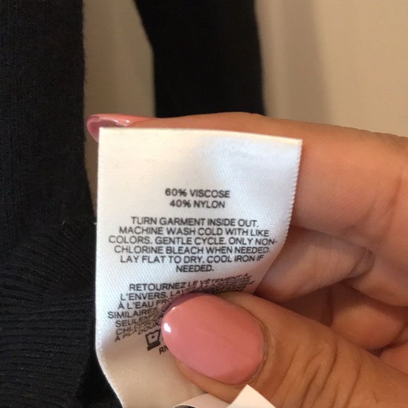 Express tin sweater tie front top size L - Picture 5 of 11